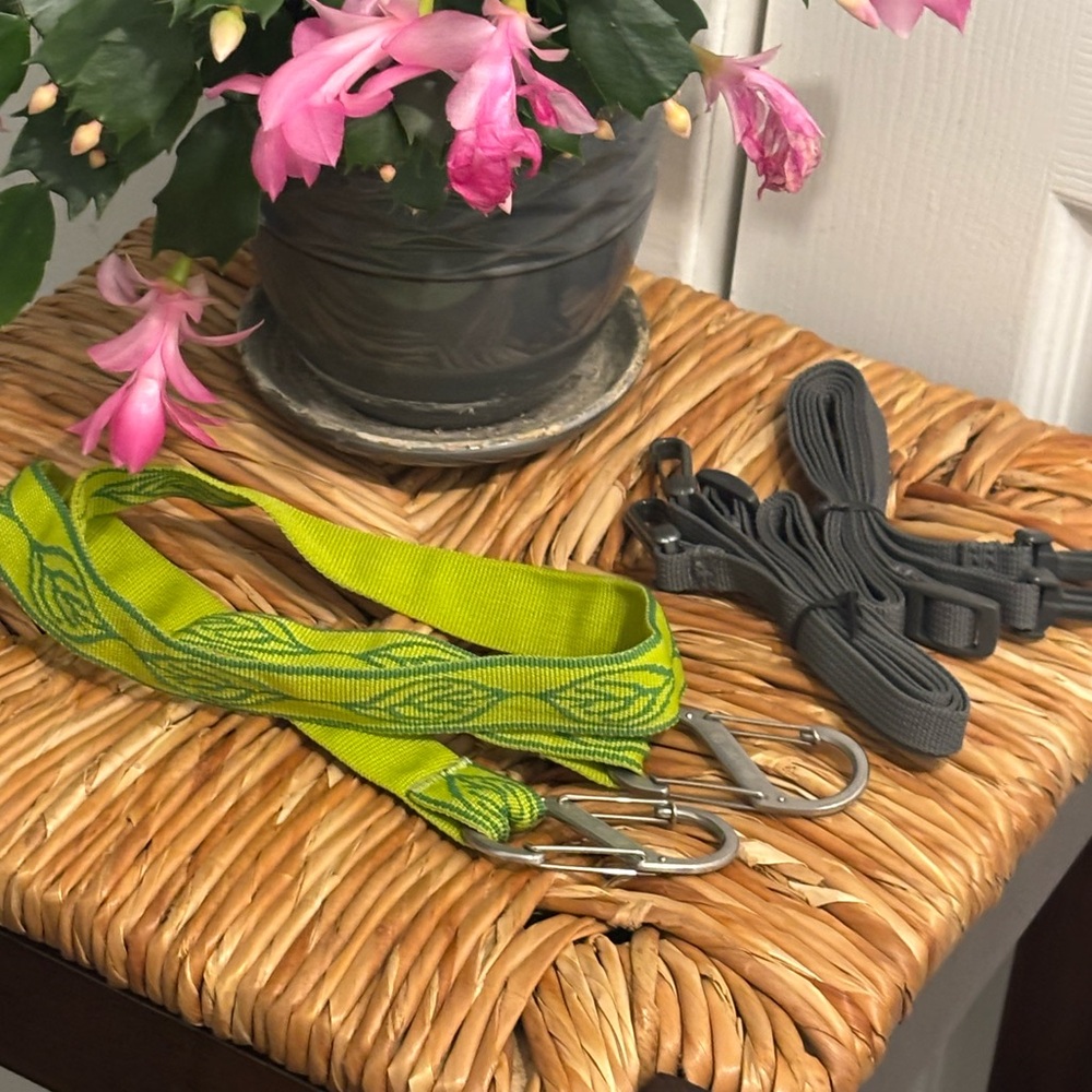 Lot of 3: 1 Green and 2 Gray Straps